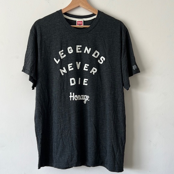 HOMAGE Other - Homage “Legends never die” gray tee. XL